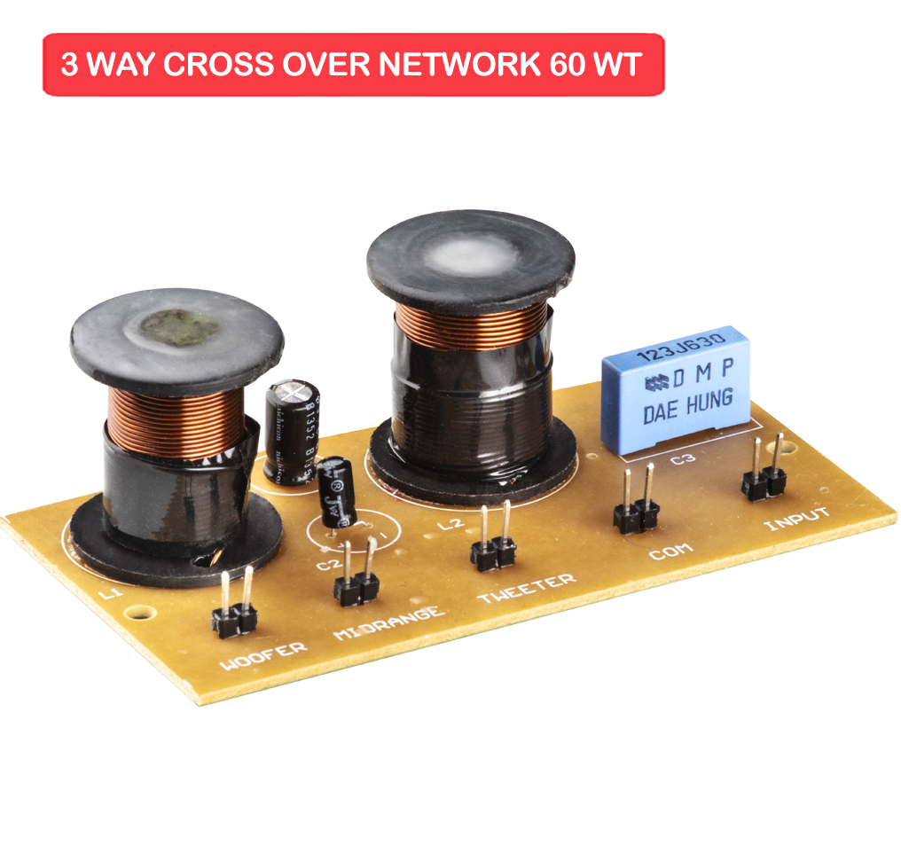 3 WAY CROSS OVER NETWORK 6 dB 60 WT